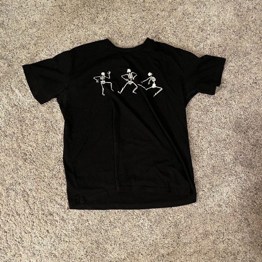 Skeleton Dancing Oversized Tee